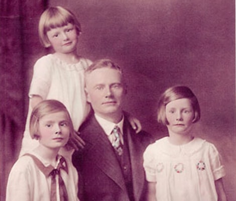 Our founder Ralph Gorrill, with his three daughters
